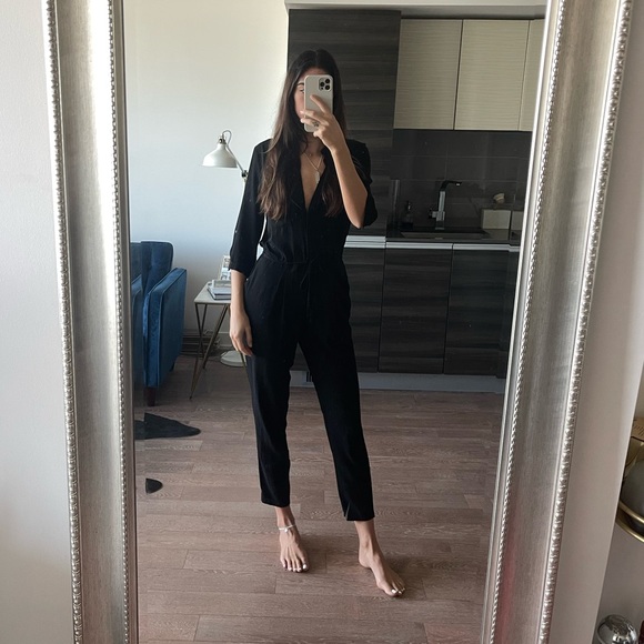 Mango black jumpsuit - Picture 1 of 3